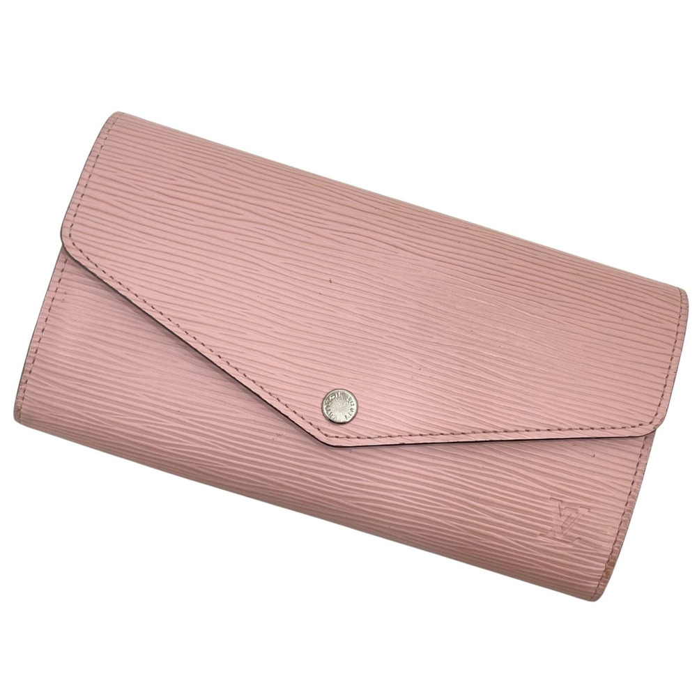 LOUIS VUITTON Portefeuille Sarah Epi Bi fold Long Wallet Pink